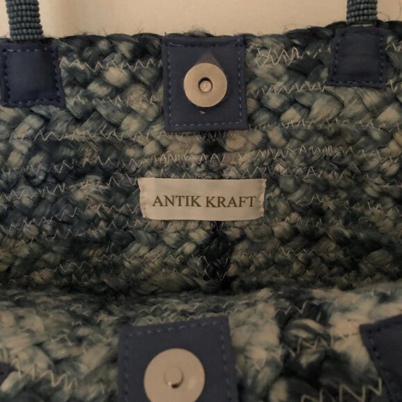 Antik Kraft Jute and Bead Tote Bag - Picture 8 of 12